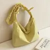 Bolsa Nueva de Gran Capacidad Nube Perezosa de Hombro Único Cruzada Versátil para Viajes Diarios para Mujeres Estilo Coreano Nicho Color Sólido Bolsa Simple