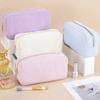 Feihong - Bolsa de almacenamiento de rayas verticales transfronterizas, de pana, para cosméticos de alto valor, neceser portátil, bolsa de cosméticos de gran capacidad