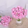 Flor artificial transfronteriza 27 peonías manojo rafia atado camelia rosa estilo ins fábrica de flores simulación productos anuales