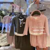 Conjunto para Niñas Otoño 2025 Nueva Moda Niña Ropa Infantil Falso Dos Piezas Top y Pantalón de Fleece para Niños