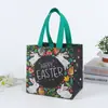 Bolsas de Páscoa Transfronteiriças em Estoque para Caças aos Ovos e Festas, Sacolas de Presente Reutilizáveis, Sacolas de Tecido Não Tecido Laminado