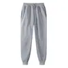 Calça de moletom jogger unissex para comércio exterior transfronteiriço com estampa digital, cintura elástica esportiva casual, calça esportiva versátil de cor sólida