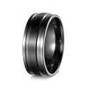Anillos Populares Europeos y Americanos de Acero de Titanio para Hombre Transfronterizos, Anillos de Pareja de Acero Inoxidable Electrochapados al Vacío, Accesorios para Manos y Joyería