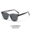 Óculos de Sol Fashion com Armação Grande e Hastes Planas, Visual Liso, Emagrecimento, Proteção UV, Óculos para Dirigir e Ciclismo