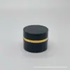En stock 5g Botella de Bordado Negro Plástico Cosméticos Embotellado Botella de Crema de Belleza Doble Capa Crema Botella Pequeña de Muestra Material de Paquete
