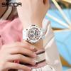 Reloj Popular Sanda para Hombres y Mujeres, Reloj de Pulsera Impermeable para Deportes al Aire Libre, Moderno Reloj Electrónico Multifuncional Juvenil con Bloqueo de Color