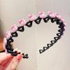 Horquilla para el pelo de bebé para niña, accesorio para el pelo de red roja para niña, accesorio para el pelo roto, diadema dentada antideslizante