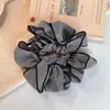 Elástico de Cabelo Plissado Irregular com Cintura Ajustável, Xadrez Ins Estilo Coreano, Acessório de Cabelo Girly Versátil de Nicho com Senso de Design