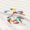 Acero Inoxidable Europeo y Americano Doble Cara Goteo de Aceite Colgante de Pez DIY Moda Collar Pendientes Colgante 18K Accesorios Joyería Transfronterizo