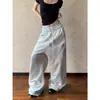 Calça casual de perna larga para comércio transfronteiriço, para homens e mulheres, letra preguiçosa, caimento, ket, versátil, esportes, calça longa com estampa Apoc