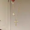 Popular Collar de Colgante Cruzado de Gama Alta de Xiaohongshu para Mujer, Accesorios Largos, Nicho, Una Pieza, Envío Directo