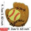 Jianxing em estoque beisebol softball vôlei basquete futebol toalha bordado chenille bordado remendo engomar remendo bordado