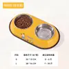 Comedero doble de acero inoxidable para perros con diseño de gato co-branded de Sanrio, comedero anti-derrames para perros pequeños y medianos, accesorios para comederos de perros