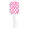 Peine Popular Transfronterizo de Malla Hueca tipo Panal Peine para Peinar el Cabello Niñas Hogar Portátil Peine Anti-Nudos