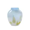Jarrón de Vidrio Medieval Francés, Adornos Esmaltados de Lujo Ligero, Arreglo Floral para Sala de Estar, Decoración Retro para el Hogar, Dispositivo de Flor Hidropónica Artístico