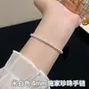 Collar Pulsera de Bola de Pedrería Perla Shijia Hecho a Mano para Mujeres Cadena Clavícula de Perla de Vidrio de Moda Joyería al Por Mayor