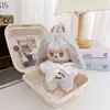 Conjunto de roupas para boneco Labubu tema barbearia retrô, compatível com a 1ª, 2ª e 3ª geração de Labubu, inclui roupas universais, saco de dormir, capa de chuva e roupas de reposição