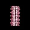 Condón de una pieza para envío directo, Anillo para prepucio de partícula grande Diente de lobo, Anillo de bloqueo de semen de oruga, Cubierta para la cabeza, Juego de anillos de cristal, Anillo sexy, Suministros