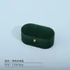 Caixa de Joias Oval de Veludo para Atacado, Caixa para Anel, Caixa de Veludo com Cantos Arredondados, Caixa de Joias, Caixa de Embalagem de Joias de Veludo