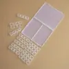 Caja dispensadora de pintura gouache sólida transparente de 56 compartimentos Caja DIY para joyas Caja de almacenamiento Caja de diamantes Caja para cuentas Caja de almacenamiento para joyas