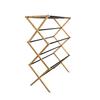 Secador de Piso Plegable Toallero de Bambú Vertical Plegable para Balcón Secador de Madera Maciza Tipo X Extensible
