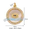 L55 nuevo popular europeo y americano Ojo de Diablo amuleto de la suerte ojo circón joyería creativa DIY