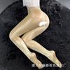Lin Linting medias abiertas sexys pantimedias pantimedias entrepierna abierta tentación ropa interior sexy calcetines aceite transparente