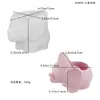 Molde de Silicona Maceta Florero Elefante 3D Adorno Creativo de Yeso para Manualidades Forma de Animal Maceta de Cemento para Suculentas