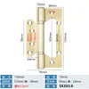 Cojinete de Bisagra de Acero Inoxidable 4 pulgadas 5 pulgadas para Puertas de Madera, Bisagra de No Apertura, Bisagra Plegable, Cadena de Suministro