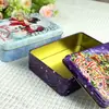 Caja de Lata de Caramelo Personalizada Tapa Abatible Caja de Lata de Galletas Comida Caja de Almacenamiento Caja Pequeña Rectangular de Caramelo
