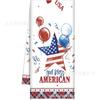 Amazon Explosiones Día de la Independencia Paño de Cocina Impresión de Enano Estrella Decoración Patriótica Raya Estrella Corazón Paño de Cocina
