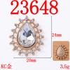 Cuadrado geométrico simple Redondo Ovalado aleación accesorios diy combinan con todo diamante incrustado gota de agua corazón estrella accesorios para joyería