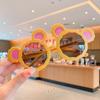 Lentes de sol para niños con orejas de oso de dibujos animados lindos, a la moda para niñas y niñas, combinan con todo, polarizados, personalizados