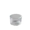 Vaso de Vidrio para Vela de Aromaterapia Moda Rayas Verticales Vaso para Vela Arreglo Romántico para Cena a la Luz de las Velas Vaso Portavelas Vaso Vacío de Aromaterapia
