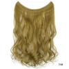 Amazon venda quente linha de pesca peruca de cortina de cabelo feminino de uma peça sem costura peruca de extensão de cabelo fabricante em estoque quente europeu e americano