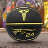 Balones de Baloncesto Personalizados de Kobe Bryant Tamaño Estándar 7 y 5, Hechos de PU, Absorbentes de Humedad y Resistentes al Desgaste, Adecuados para Entrenamiento y Competición de Adultos y Niños, Balones de Baloncesto de Cuero Genuino