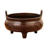 Atacado Queimador de Incenso de Cobre Latão Diário Dourado com Orelhas para Casa Interior Queimador de Incenso de Sândalo Tripé Queimador Xuande