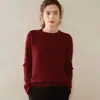 Suéter Feminino de Cashmere Outono/Inverno 2026 com Ombro Raglã e Gola Redonda, Design Versátil, Tricô de Lã