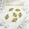 Liga Flor Oca Brinco DIY Pingente de Franja Gota de Óleo Flor com Pedras Strass Acessórios de Carro Pingente de Franja Step Shake