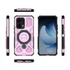 Funda Protectora de Anillo 360 Grados Adecuada para Oppo Reno13 J-20 Funda para Teléfono Móvil Magnética Anticaídas Oppo Reno13