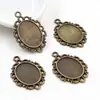 Gema de Tiempo 13x18 mm Diámetro Interior Ovalado Colgante de Aleación Base Accesorios para Joyería DIY