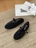 Zapatos Mary Jane Tejidos de Punta Redonda para Mujer en Stock al por Mayor Estilo Nuevo 2026 de una Sola Correa Planos Transpirables de Suela Blanda