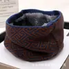 Gola Térmica Grossa com Forro de Fleece para Ciclismo, Aquecedor de Pescoço à Prova de Vento com Estampa Pied-de-Poule, Acessório para Jaqueta de Plumas, Cachecol Gola Falsa para Proteção do Pescoço