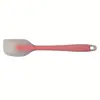Suministros del Fabricante Espátula de Silicona Semitransparente Integrada, Cuchillo Mezclador de Crema para Hornear Pasteles, Espátula Pequeña Semitransparente de 21 cm