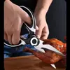 Tijeras multifuncionales para el hogar de acero de titanio corte fuerte para espinas de pescado matar pescado especial para barbacoa tijeras para alimentos cocina tijeras fuertes