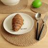 Mantel individual de lino, tapete aislante antiescaldaduras, tapete de plato de posavasos tejido de paja de lino