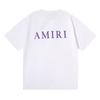 Camiseta de Manga Corta Amiri Peso Pesado Verano Holgada para Hombre y Mujer High Street Lujo Accesible Marca Americana de Moda Vtg Pareja Manga Media