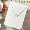 Colar de Prata Esterlina S925 Meninas Coração Acessível Luxo Design Nicho Fashion Elegante Corrente Clavícula Presente para Namorada e Melhor Amiga