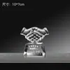 Trophy de Cristal Creativo para Estudiantes Infantiles Competición Graduación Souvenir Baile de Jardín de Infantes Trofeo Personalizado de Metal con Pulgar