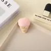 Broche de Peluche de Donut de Dibujos Animados Colgante de Llavero Chirriante Billetera Pasador Accesorios para Lazo de Cabello